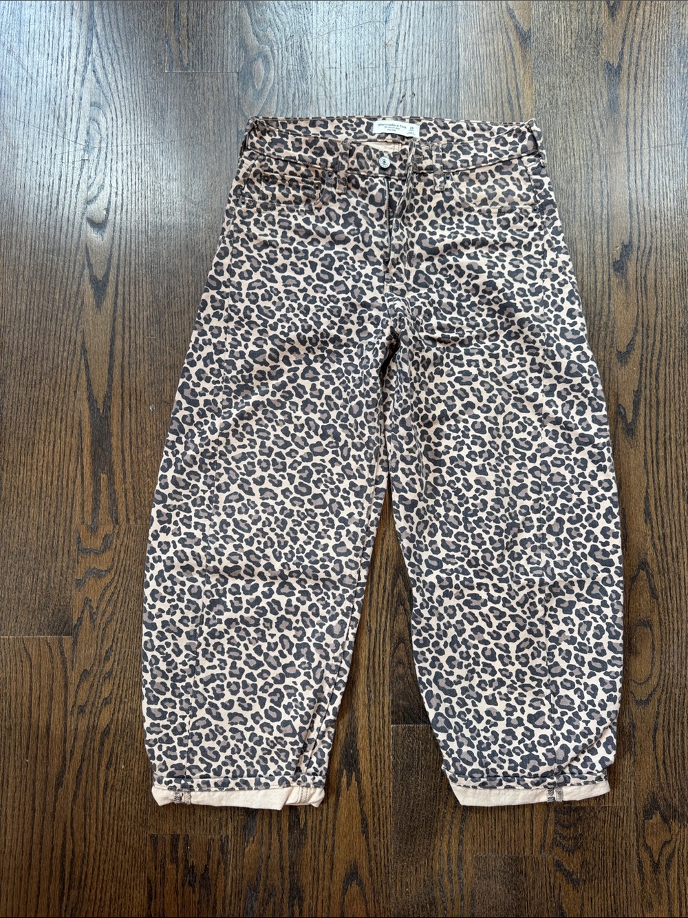 Abercrombie & Fitch Girls Leopard-Print Jogger Pants - Pink & Brown